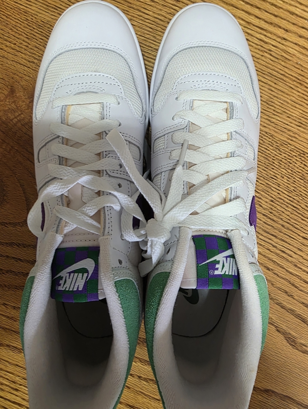 Nike Mac Attack Men’s White Sneakers Size 10.5 with Green & Purple  Brand New! - Picture 7 of 11